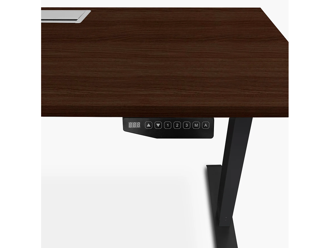 ESCRITORIO FORM OFFICE COSMO ELÉCTRICO CON PASACABLES 140X60 METAL 4