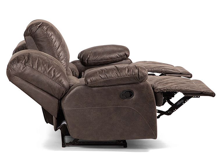 SOFÁ ROSEN RECLINABLE BUCAREST PU 3 CUERPOS CAFÉ 9