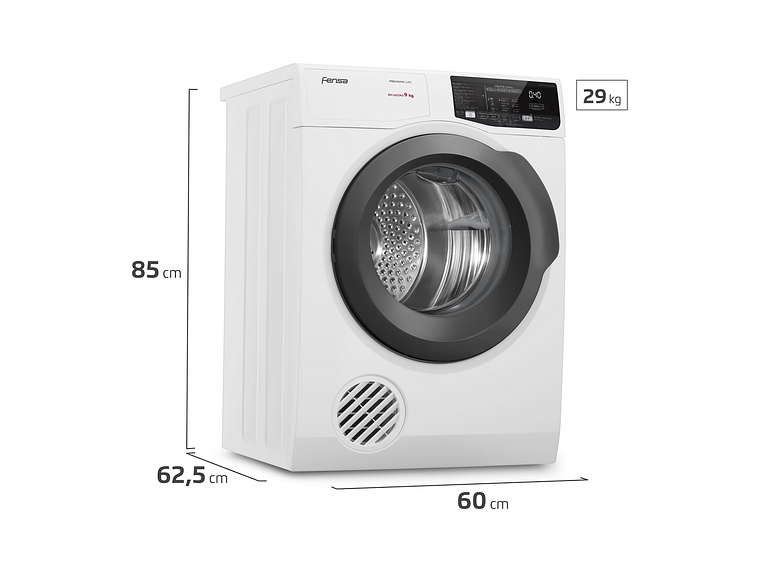 SECADOR ROPA 9KG FENSA FRONTAL PREMIUM CARE 9D BLANCA 9