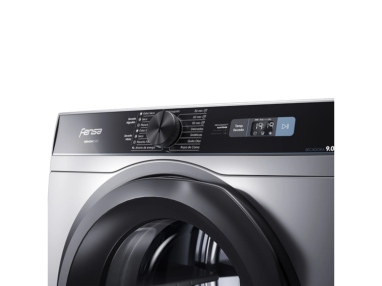 SECADORA DE ROPA FENSA 9KG FRONTAL PREMIUM CARE PRO 9D GRIS 4