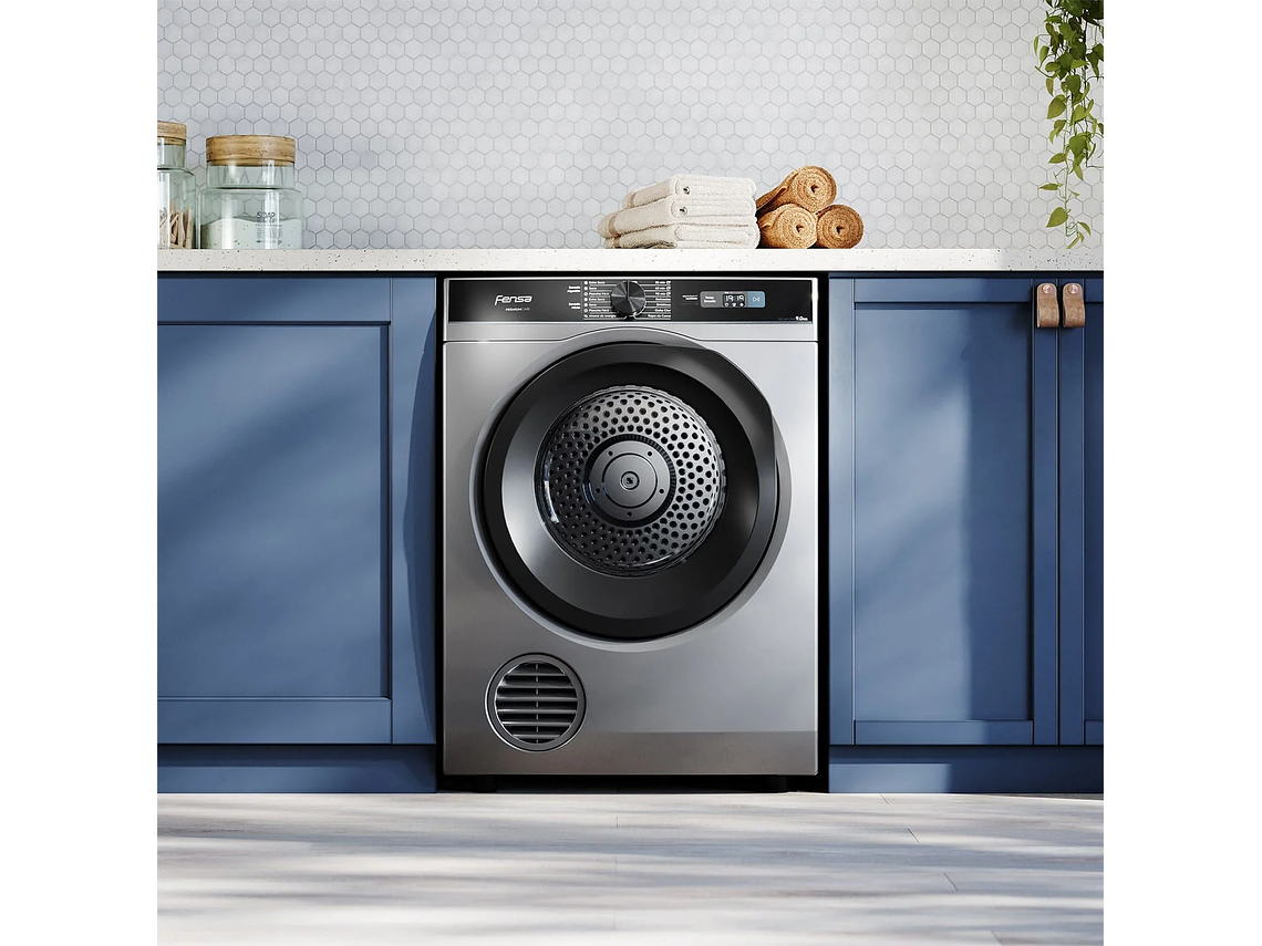SECADORA DE ROPA FENSA 9KG FRONTAL PREMIUM CARE PRO 9D GRIS 5
