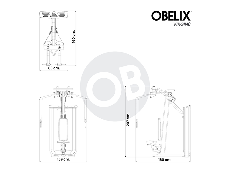 Aperturas Pec Fly/Rear Delt V8 Series | Obelix 3