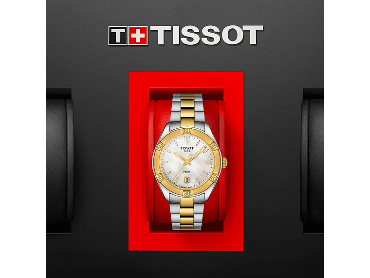 RELOJ TISSOT MUJER PR 100 SPORT CHIC ORO 5
