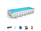 PISCINA ESTRUCTURAL BESTWAY POWER STEEL CON ACCESORIOS 640 X 274 X 132 CM - Miniatura 2