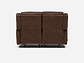 SOFÁ RECLINABLE ASCOTT 2 CUERPOS MANUAL CUERO PU CHOCOLATE - Miniatura 7