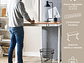ESCRITORIO RELAN ELÉCTRICO OAK PRO TOP LIVING STANDING DESK - Miniatura 3