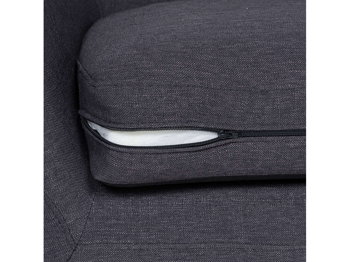 SOFÁ ROSEN 3 CUERPOS GRAFITO RAFAELLA TELA CHARCOAL 8