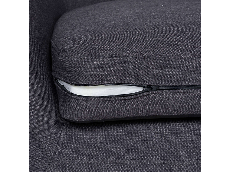 SOFÁ ROSEN 3 CUERPOS GRAFITO RAFAELLA TELA CHARCOAL 8