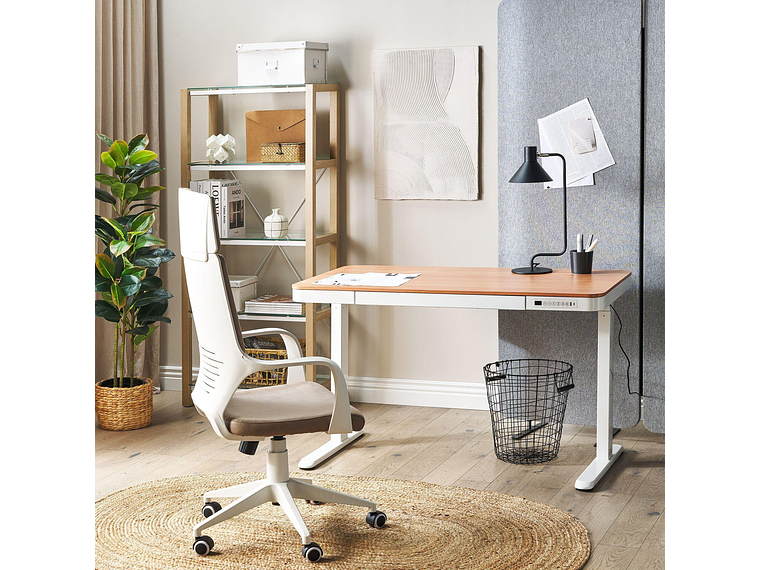 ESCRITORIO RELAN ELÉCTRICO OAK PRO TOP LIVING STANDING DESK 4