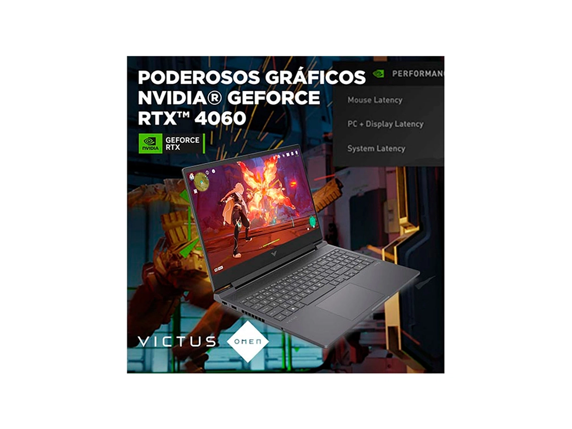 NOTEBOOK GAMER HP VICTUS 16-R1015LA INTEL CORE I7 16GB RAM 1TB SSD NVIDIA RTX 4060 16