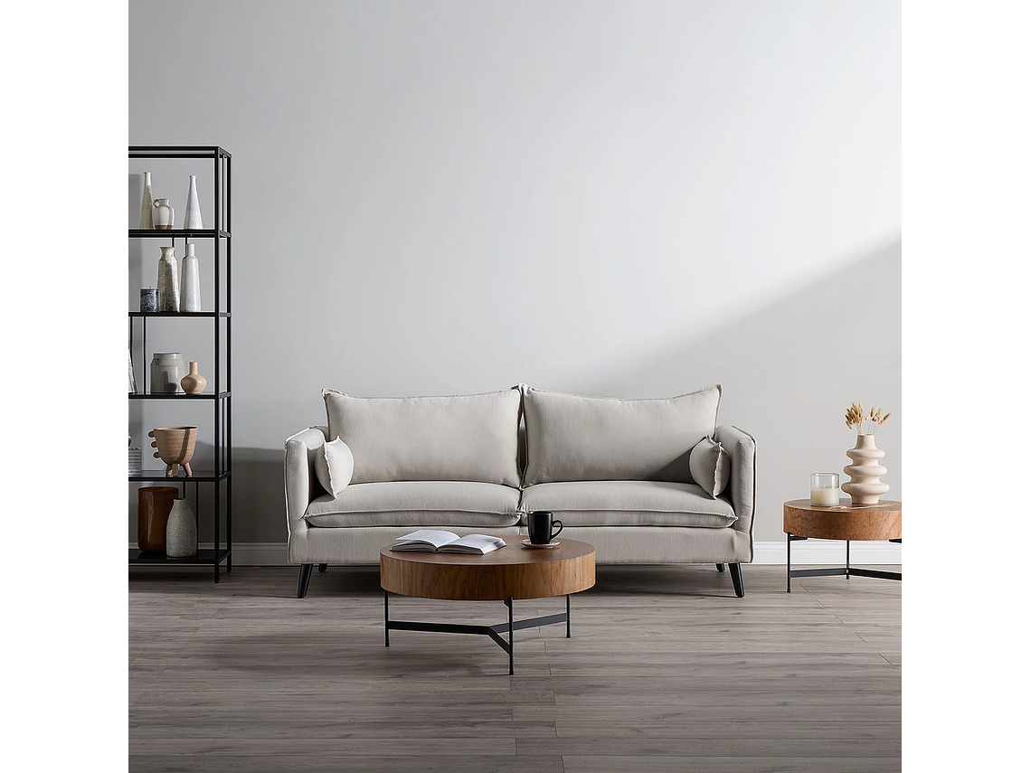 SOFÁ ROSEN TAIN 3 CUERPOS TELA BEIGE 6