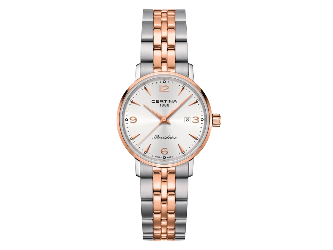 RELOJ CERTINA MUJER DS CAIMANO BICOLOR ORO ROSA 1