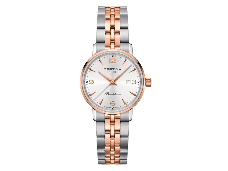 RELOJ CERTINA MUJER DS CAIMANO BICOLOR ORO ROSA 1