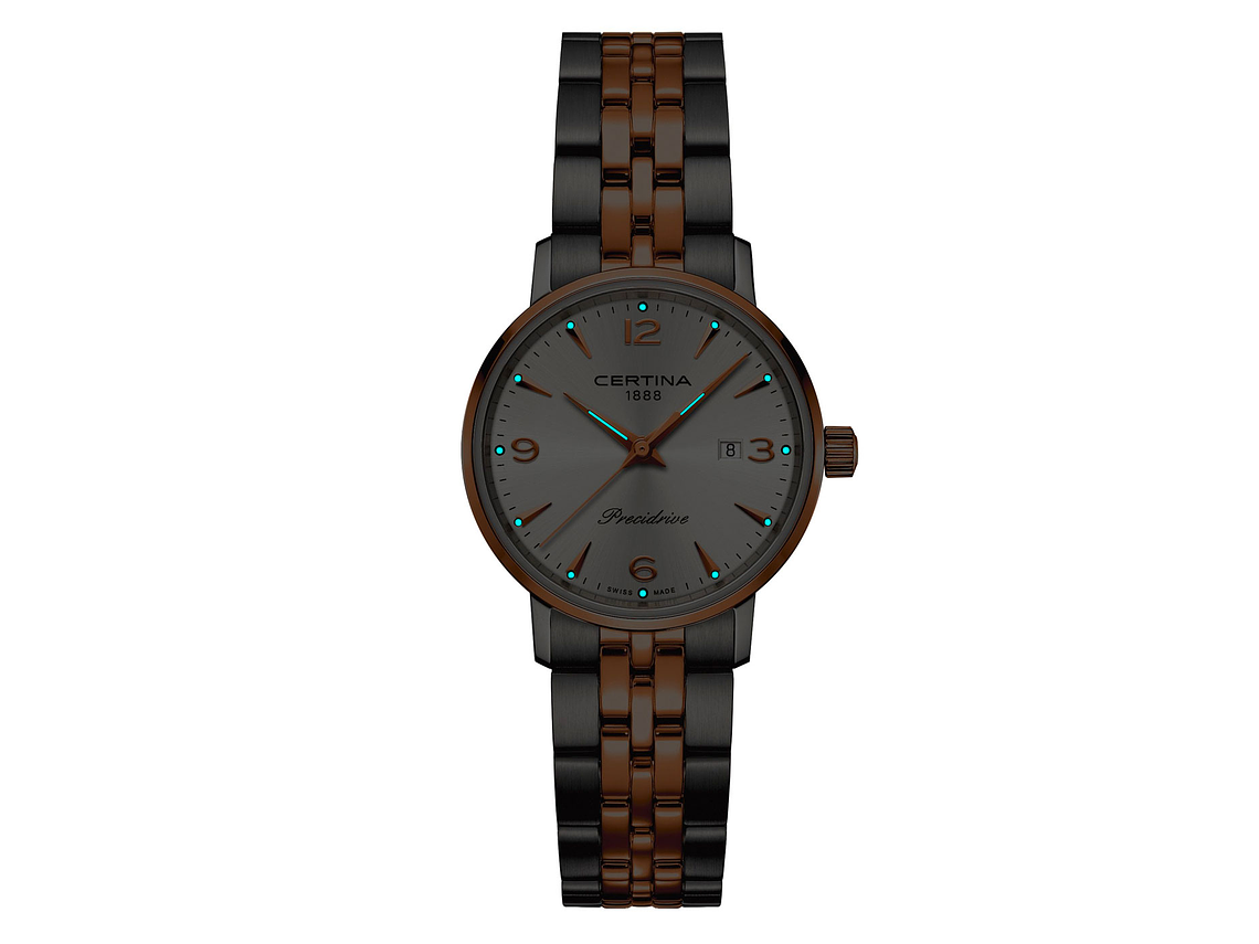 RELOJ CERTINA MUJER DS CAIMANO BICOLOR ORO ROSA 2