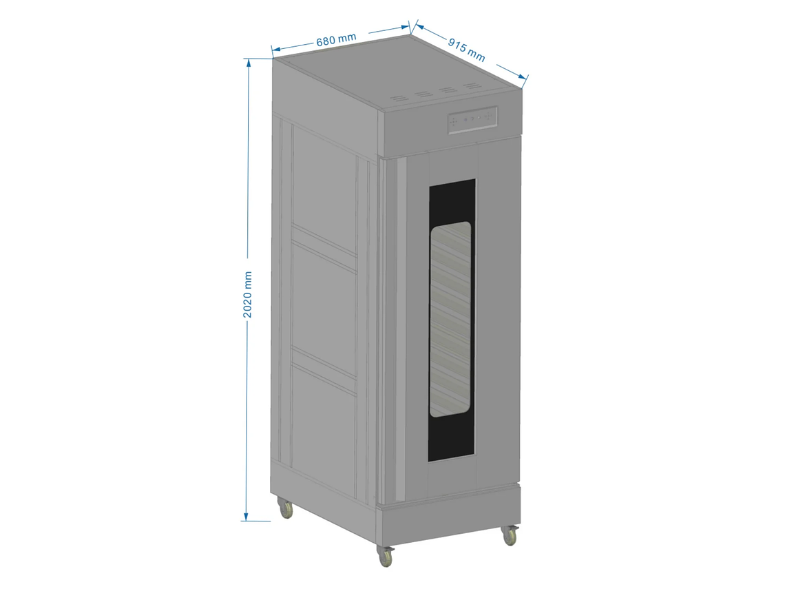FERMENTADORAS MASA PROCHEF 68 X 58 CAMARA FERMENTADORA 16 BANDEJAS 6