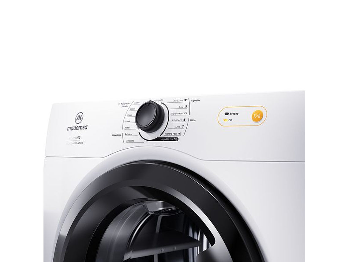 SECADORA DE ROPA MADEMSA 9KG SECADO AUTOMÁTICO 9D BZG BLANCA 5