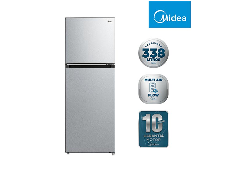REFRIGERADOR MIDEA TOP FREEZER NO FROST 338 L TMF MDRT489MTE50 1