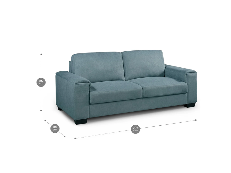 SOFÁ ROSEN ROBLEDA 3 CUERPOS DENIM 3
