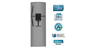 REFRIGERADOR MABE TOP FREEZER NO FROST 292 L RMA300FWUT NF PLATA