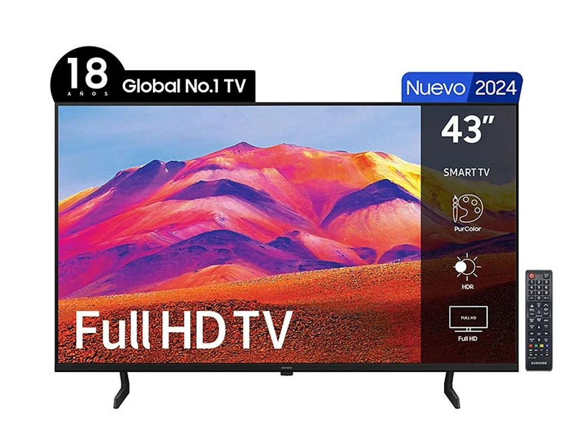 SMART TV SAMSUNG LED FUH 43” UN43T5203AGXZS 1