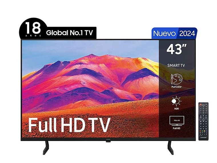 SMART TV SAMSUNG LED FUH 43” UN43T5203AGXZS 1