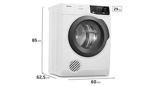 SECADORA DE ROPA POR VENTILACIÓN FENSA PREMUM CARE 9D 9KG BLANCO