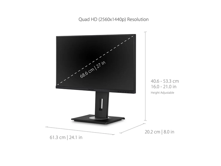MONITOR VIEWSONIC VG2756A-2K QUAD HD 27' 5