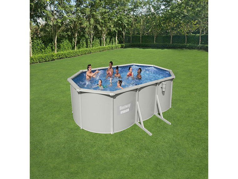PISCINA BESTWAY OVALADA HYDRIUM FILTRO+ACCES 6.10X3.60X1.20M 6
