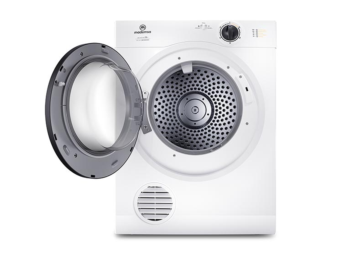 SECADORA DE ROPA POR VENTILACIÓN MADEMSA 7D BZG 7KG BLANCO 2