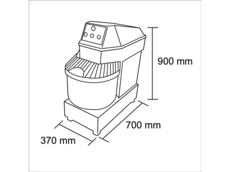 AMASADORA 12 KG. HS30 4