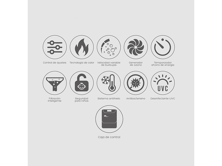 HOT TUB ARMABLE / SPA TUSCANY 6 FRAME / MSPA 6 PERSONAS 5