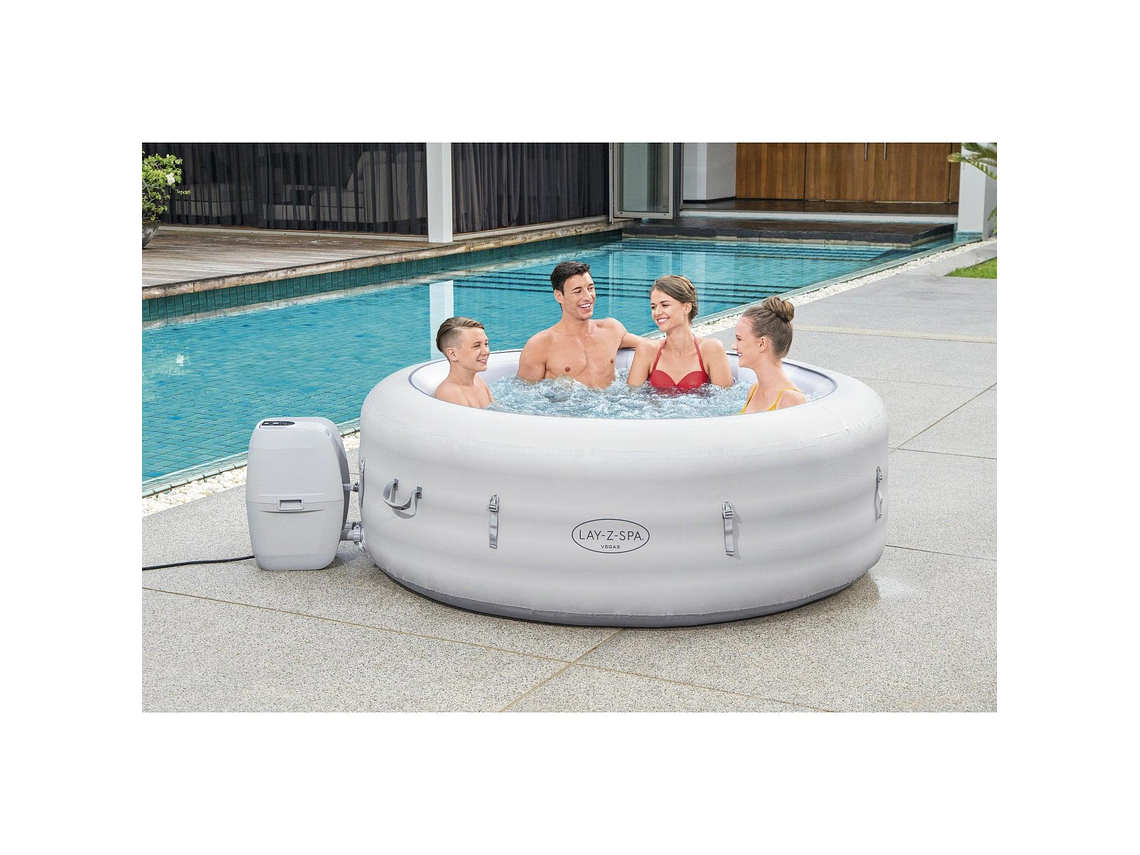 HOT TUB SPA JACUZZI INFLABLE VEGAS 6 PERSONAS BESTWAY 2