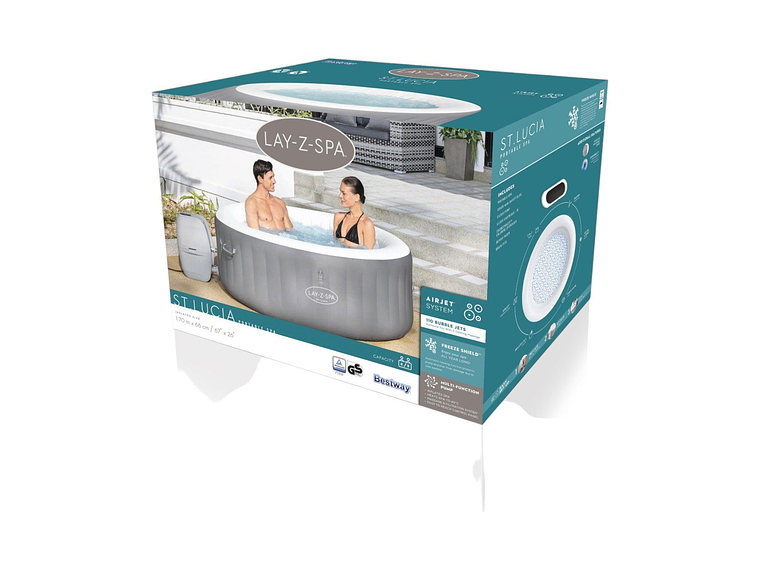 HOT TUB SPA JACUZZI INFLABLE ST. LUCIA 3 PERSONAS BESTWAY 8