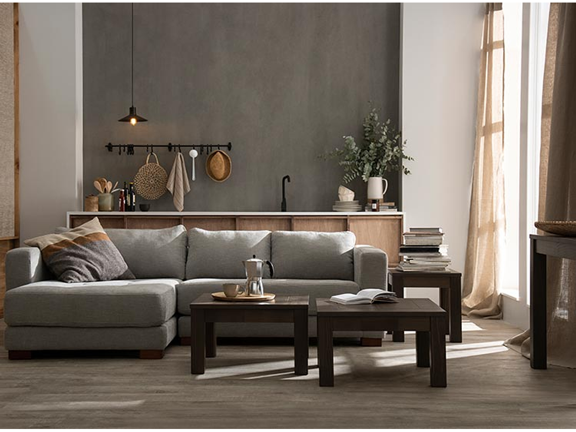 MESA DE CENTRO ROSEN NEW SAPELLY RECTANGULAR CENIZA GRAFITO 110 X 70 CM 9