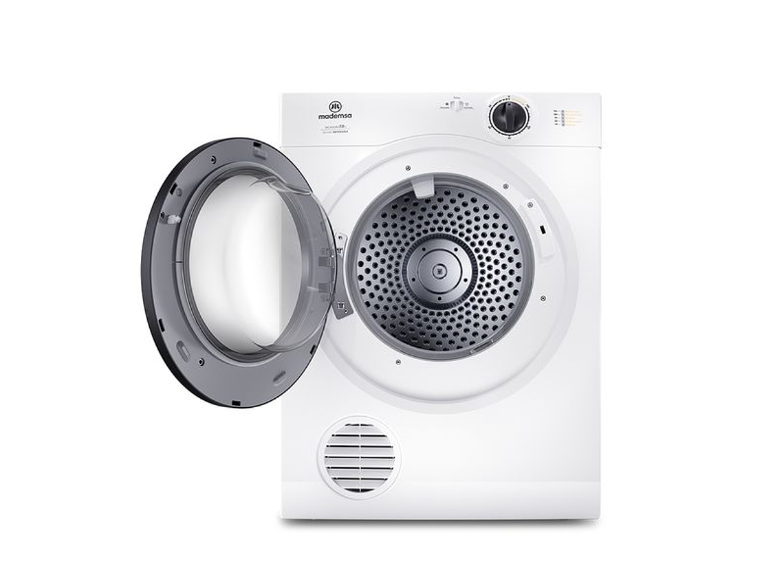 SECADORA DE ROPA MADEMSA 7KG SECADO REVERSIBLE 7D BZG BLANCA 3