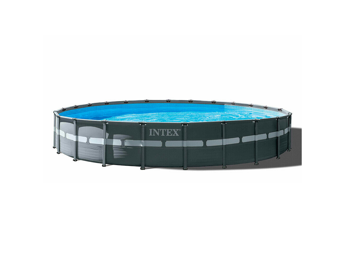 PISCINA ESTRUCTURAL INTEX ULTRA XTR FRAME SET 732X132 CM + BOMBA + ESCALERA + COBERTOR + BASE 1