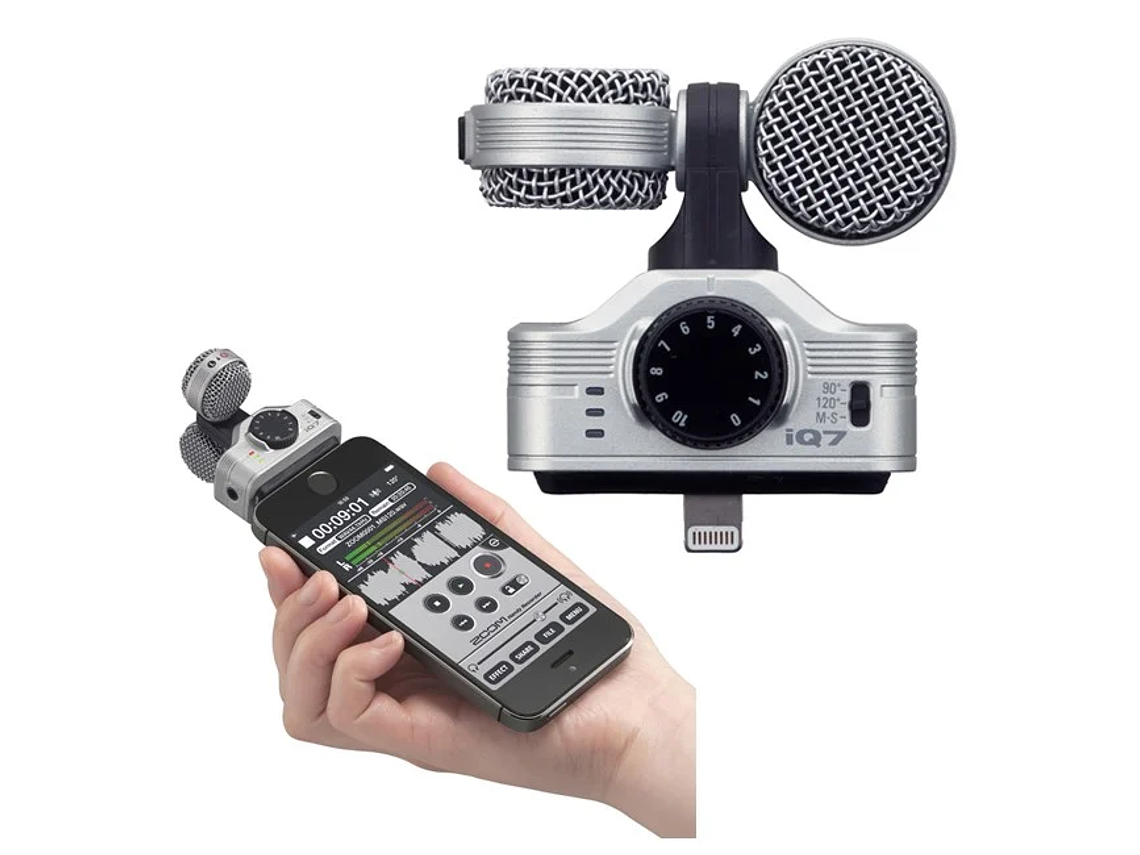 MICRÓFONO ESTÉREO ZOOM IQ7 PARA IPOD IPHONE IPAD 1