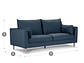 SOFÁ ROSEN CAVOUR 3 CUERPOS DENIM - Miniatura 5