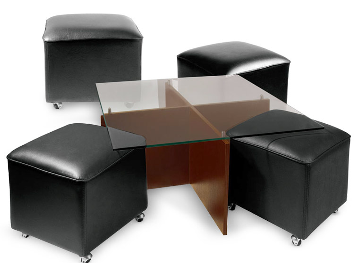 MESA DE CENTRO CLAVIJO DESIGN POUF 1