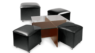 MESA DE CENTRO CLAVIJO DESIGN POUF