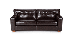 SOFÁ ROSEN BREMEN PU BITONO 3 CUERPOS CHOCOLATE