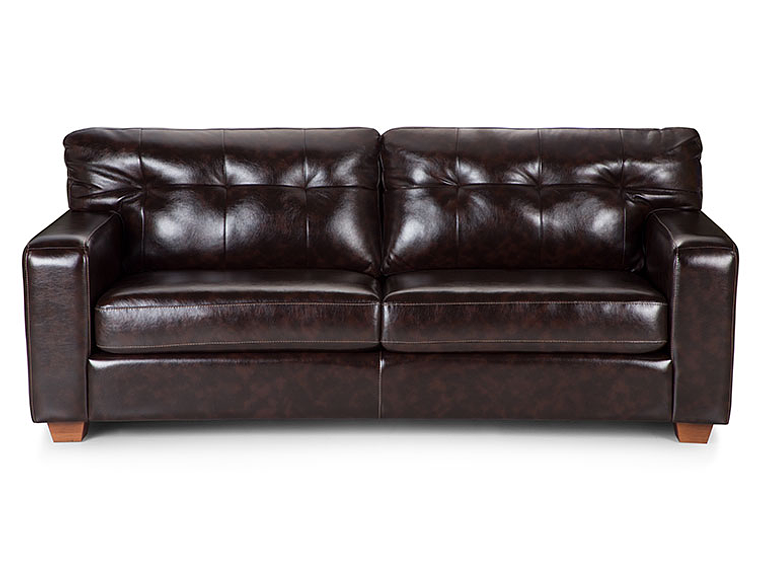 SOFÁ ROSEN BREMEN PU BITONO 3 CUERPOS CHOCOLATE 1