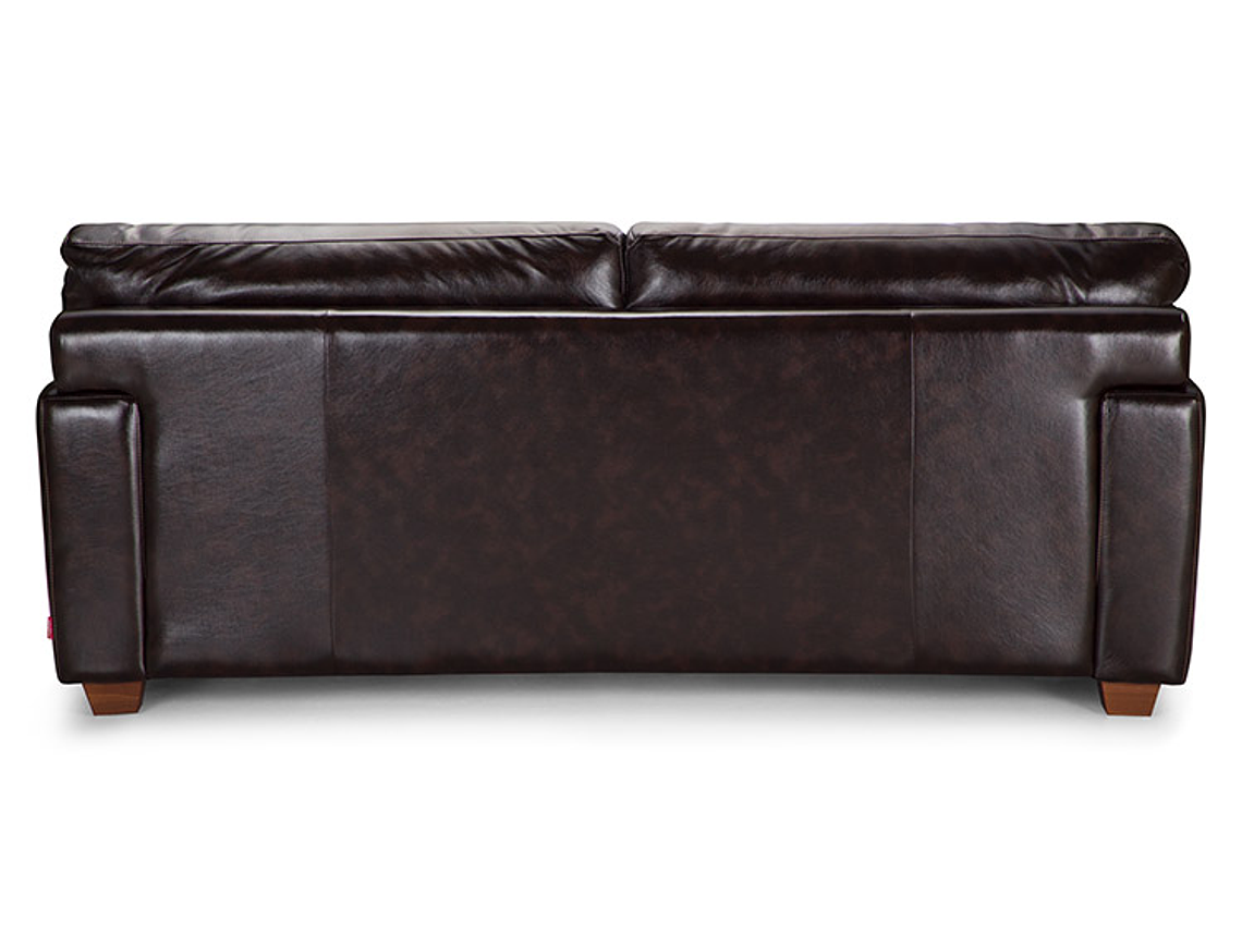 SOFÁ ROSEN BREMEN PU BITONO 3 CUERPOS CHOCOLATE 3