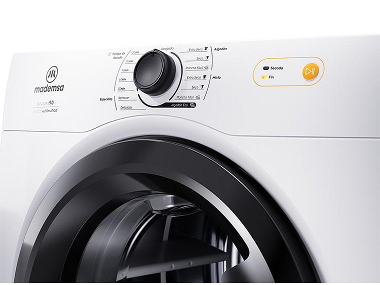 SECADORA DE ROPA POR VENTILACIÓN MADEMSA 9D BZG 9KG BLANCO 6