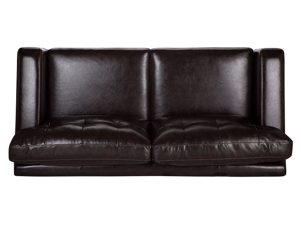 SOFÁ ROSEN BREMEN PU BITONO 3 CUERPOS CHOCOLATE 6