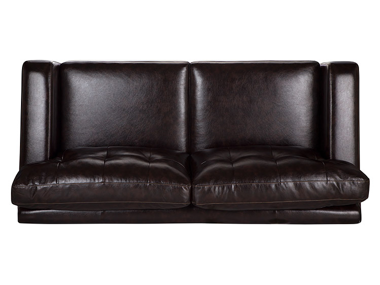 SOFÁ ROSEN BREMEN PU BITONO 3 CUERPOS CHOCOLATE 6