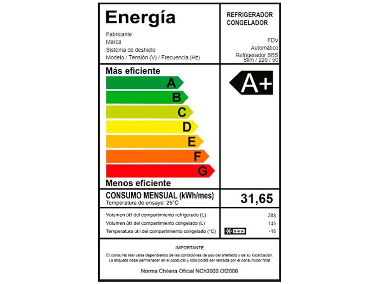 REFRIGERADOR SIDE BY SIDE FDV 442 L SLIM 7