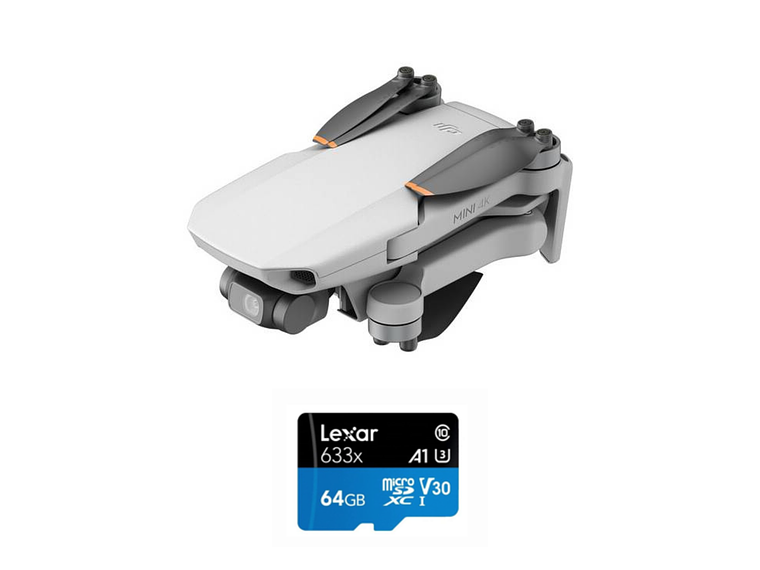 DRONE DJI MINI 4K + TARJETA DE MEMORIA 64GB 1