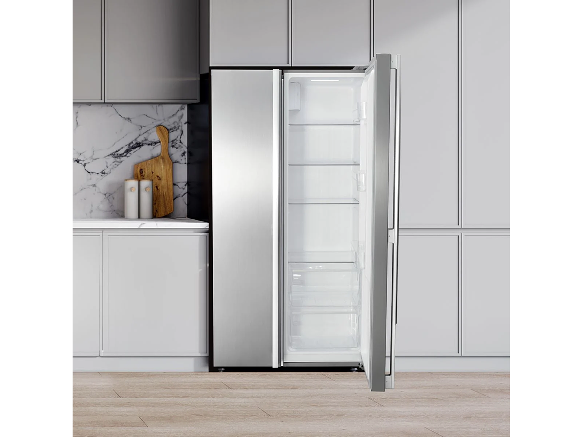 REFRIGERADOR SIDE BY SIDE SLIM 442 LTS FDV SILVER. 5