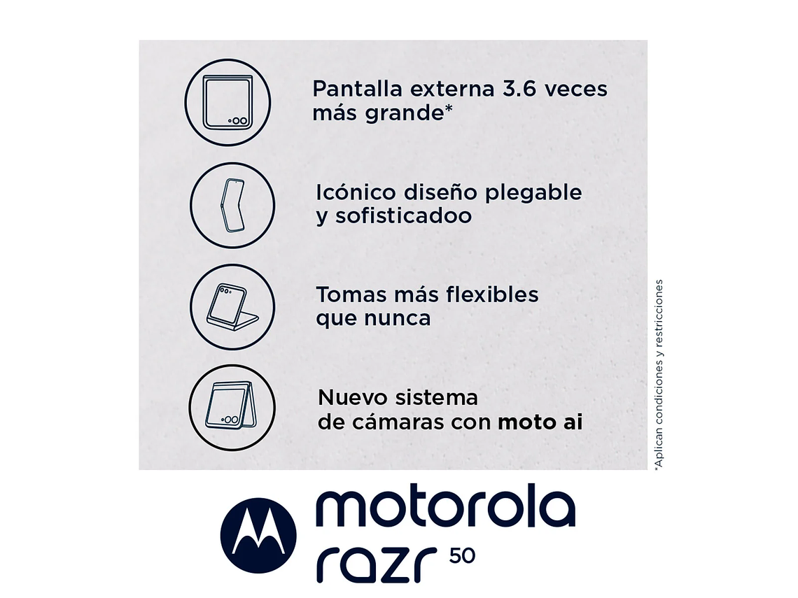 SMARTPHONE MOTOROLA RAZR 50 512GB 12GB RAM 50MP 6.9” 8